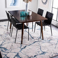 SAFAVIEH Amelia Collection Area Rug - 10' x 14', Grey & Blue, Modern Abstract Design, Non-Shedding & Easy Care, Ideal for High Traffic Areas in Living Room, Bedroom (ALA293F)