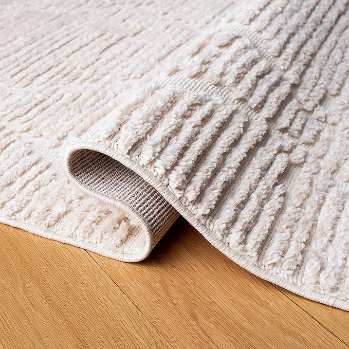 SAFAVIEH Marrakech Collection Runner Rug - 2'2" x 22' Runner, Beige, Moroccan Boho Tribal Tassel Design, Ideal for High Traffic Areas in Living Room, Bedroom, Dining (MRK517C-222)
