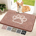 Bcoimo Super Absorbent Dog Door Mat, 36"*24" Anti Slip Mat for Muddy Paws, Pet Rugs for Dirty Paws Washable That Absorbs Moisture and Dirt, for Dog Cage and Pet Resting Carpet