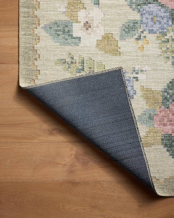 Loloi Rifle Paper Co. Rosa Collection RSA-02 Cream/Multi 2'-6" x 9'-6" Runner Rug
