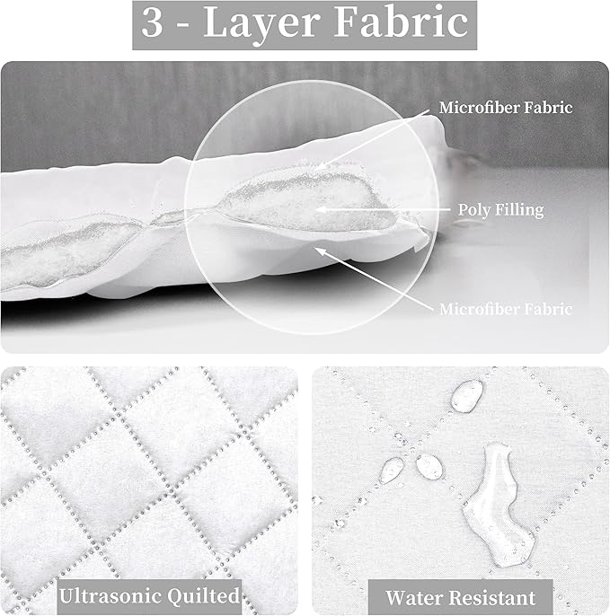 Easy-Going California King Size Reversible Quilt Set with 1 Quilt and 2 Pillow Shams, Soft Bed Quilt Cover, Water Resistant Lightweight Microfiber Bedspread, Stain Resistant, White/White