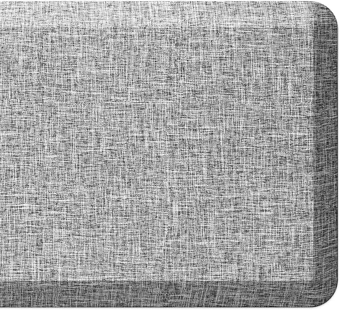 Anti Slip 3/4 inchs Anti Fatigue Kitchen Floor Mat, Ergonomic Comfort Standing Mat, Waterproof Kitchen Runner for Home, Kitchen, Office, Laundry, Garage (Light Gray, 20" x 39" -0.75")