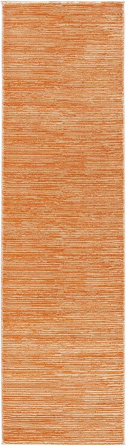 SAFAVIEH Vision Collection Runner Rug - 2'2" x 10', Orange, Modern Ombre Design, Non-Shedding & Easy to Clean, Ideal for Foyer, Hallway, Bedroom (VSN606P)