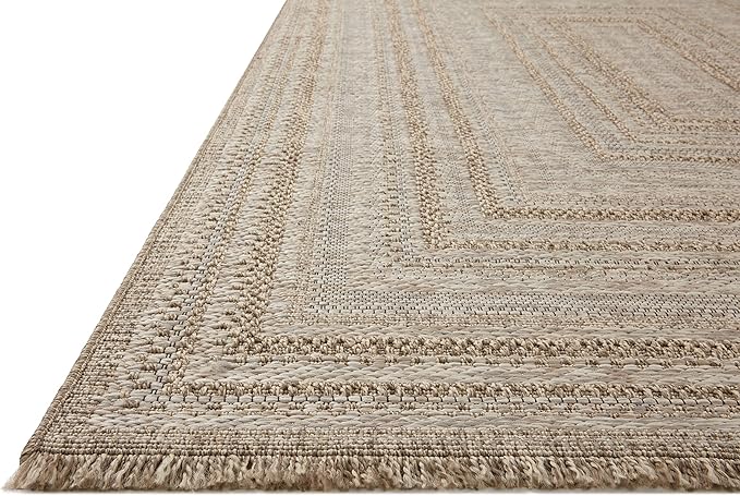 Loloi Dawn Collection Indoor/Outdoor DAW-01 Natural 8'-10" x 12'-2" Area Rug