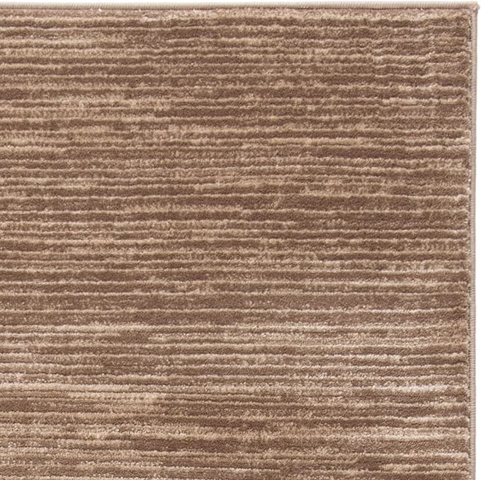 SAFAVIEH Vision Collection Area Rug - 6'7" Square, Light Brown, Modern Ombre Design, Non-Shedding & Easy to Clean, Ideal for Living Room, Bedroom, Dining Space (VSN606C)