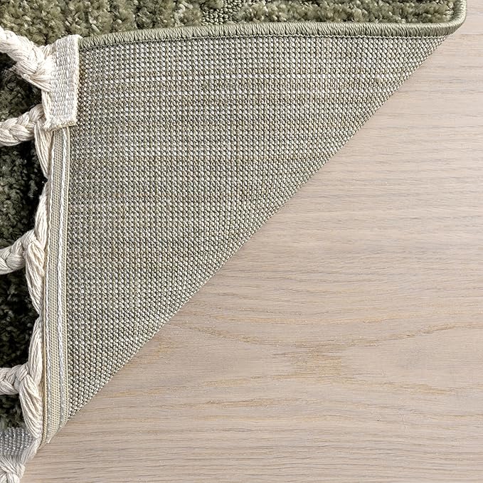 nuLOOM Kerry Green, 5'3" x 7'6", Geometric, Soft and Cozy, High Traffic, Stain Resistant, Easy Clean, Durable Area Rug for Bedroom, Living Room, Dining Space, Den, Foyer, Entryway