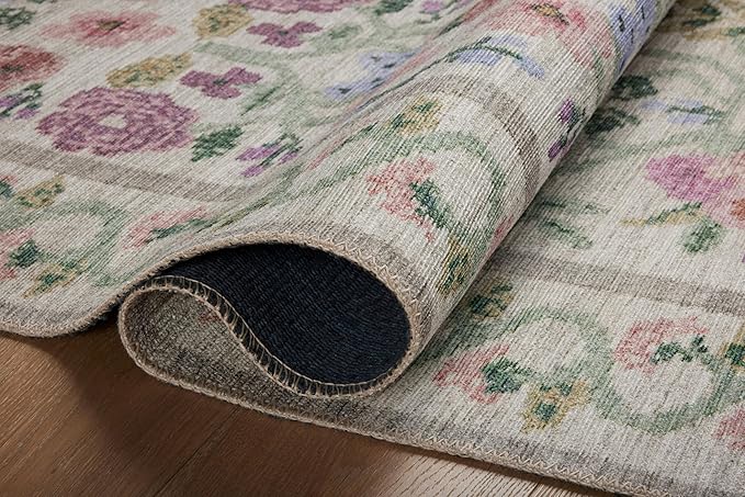 Loloi Rifle Paper Co. Rosa Collection RSA-01 Ivory 2'-6" x 12'-0" Runner Rug