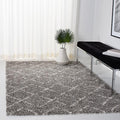 SAFAVIEH Arizona Shag Collection Area Rug - 6'7" x 9'2", Brown & Ivory, Moroccan Design, Non-Shedding & Easy to Clean, Ideal for Living Room, Bedroom, Dining Space (ASG743B)