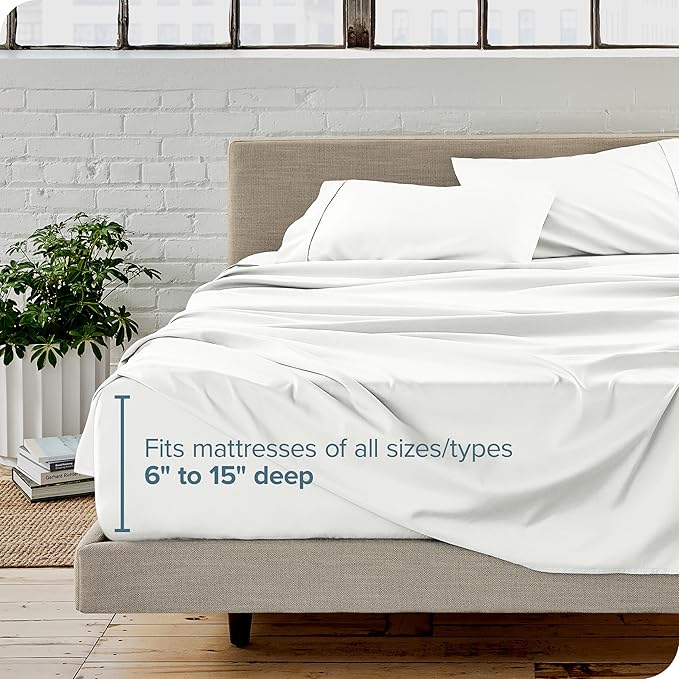 Bare Home King Sheet Set - Luxury 1800 Ultra-Soft Microfiber King Bed Sheets - Double Brushed - Deep Pockets - Easy Fit - 4 Piece Set - Bedding Sheets & Pillowcases (King, Cream)