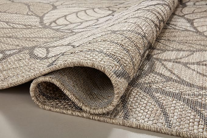 Loloi Dawn Collection Indoor/Outdoor DAW-05 Taupe 5'-1" x 7'-7" Area Rug