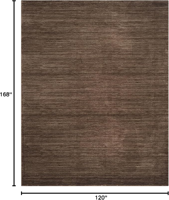 SAFAVIEH Area Rug 10x14 - Vision Collection - Large - Brown, Modern Ombre Design, Non-Shedding & Easy to Clean, Ideal for Living Room, Bedroom, Dining Space (VSN606E)