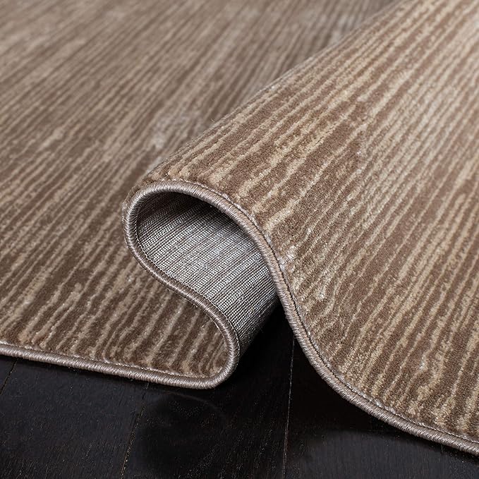 SAFAVIEH Vision Collection Accent Rug - 2' x 3', Light Brown, Modern Ombre Design, Non-Shedding & Easy to Clean, Ideal for Entryway, Foyer, Bedroom (VSN606C)