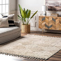 nuLOOM Kerry Beige, 9' x 12', Geometric, Soft and Cozy, High Traffic, Stain Resistant, Easy Clean, Durable Area Rug for Bedroom, Living Room, Dining Space, Den, Foyer, Entryway