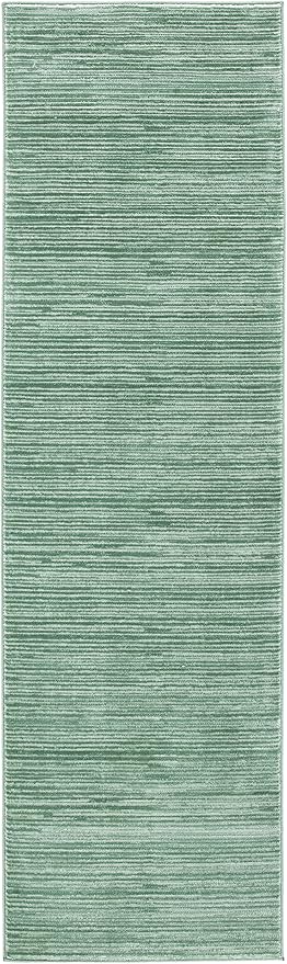 SAFAVIEH Vision Collection Runner Rug - 2'2" x 6', Light Green, Modern Ombre Design, Non-Shedding & Easy to Clean, Ideal for Entryway, Foyer, Bedroom (VSN606X)
