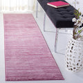 SAFAVIEH Vision Collection Runner Rug - 2'2" x 12', Grape, Modern Ombre Tonal Chic Design, Non-Shedding & Easy Care, Ideal for High Traffic Areas in Living Room, Bedroom (VSN606A)