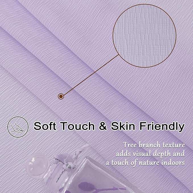 Lavender Sheer Pinch Pleat Curtains 63 Inches Long Light Filtering Short Curtain Panels Soft Touch Pleated Drapes with Adjustable Hooks for Bedroom, Pastel Lilac, 42" W x 63" L, 2 Panels
