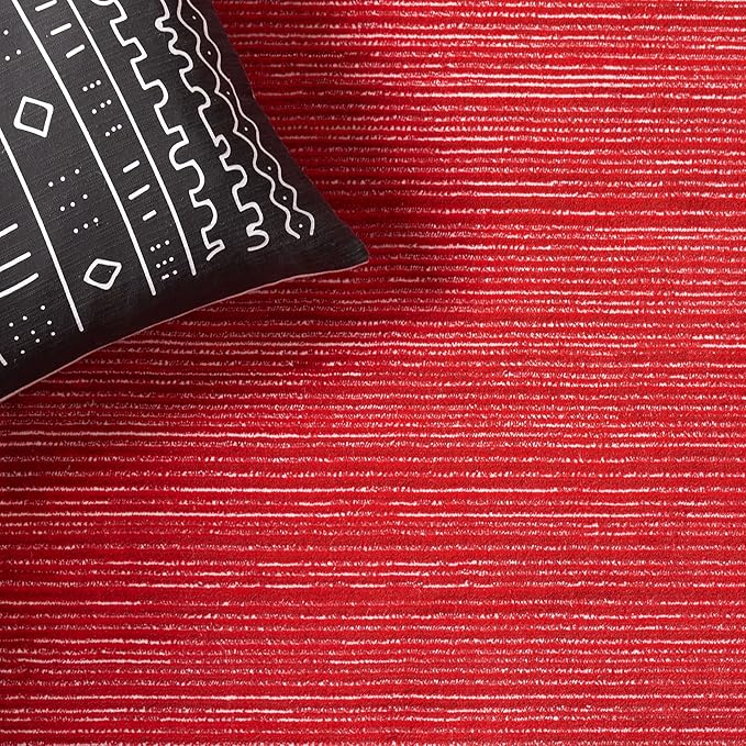 SAFAVIEH Vision Collection Runner Rug - 2'2" x 8', Red, Modern Ombre Design, Non-Shedding & Easy to Clean, Ideal for Entryway, Foyer, Bedroom, Hallway (VSN606Q)