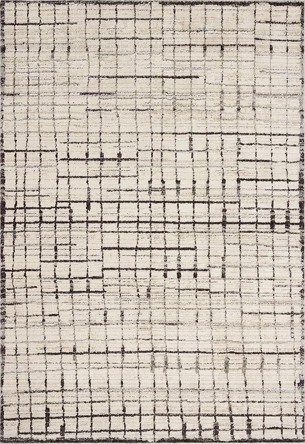Loloi Jeremiah Brent Bleecker Collection BLE-01 Ivory/Charcoal 2'-7" x 10'-0" Runner Rug