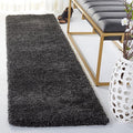 SAFAVIEH Milan Shag Collection Runner Rug - 2' x 16', Dark Grey, Solid Design, Non-Shedding & Easy Care, 2-inch Thick Ideal for High Traffic Areas in Living Room, Bedroom (SG180-8484)