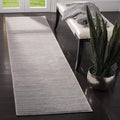 SAFAVIEH Vision Collection Runner Rug - 2'2" x 6', Silver, Modern Ombre Design, Non-Shedding & Easy to Clean, Ideal for Entryway, Foyer, Bedroom (VSN606G)