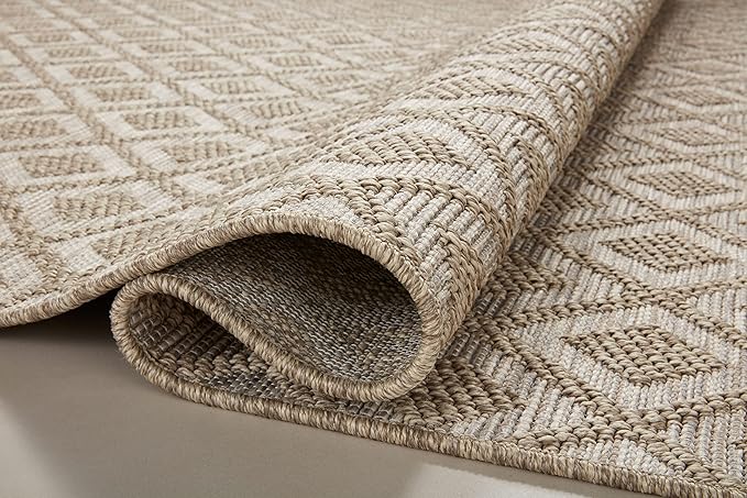 Loloi Dawn Collection Indoor/Outdoor DAW-07 Light Brown 5'-1" x 7'-7" Area Rug