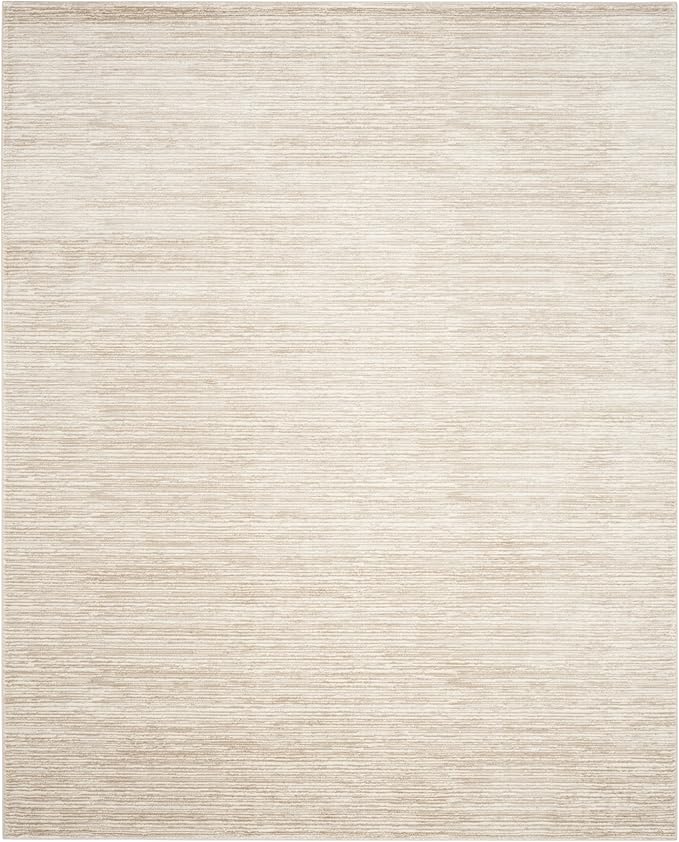 SAFAVIEH Area Rug 8x10 - Vision Collection - Large - Creme, Modern Ombre Tonal Chic Design, Non-Shedding & Easy Cleaning, Ideal for Living Room, Bedroom, Office, Dining Space (VSN606F)