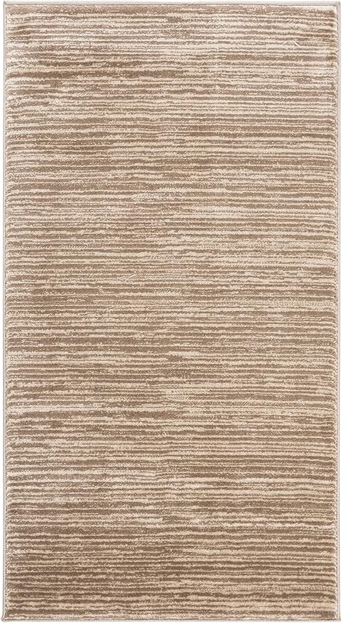 SAFAVIEH Vision Collection Accent Rug - 2' x 3', Light Brown, Modern Ombre Design, Non-Shedding & Easy to Clean, Ideal for Entryway, Foyer, Bedroom (VSN606C)