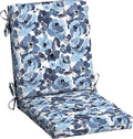 ARDEN Outdoor Dining Chair Cushion, 20 x 20, Rain-Proof, Fade Resistant, Blue Garden Floral