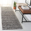 SAFAVIEH Arizona Shag Collection Runner Rug - 2'3" x 8', Brown & Ivory, Moroccan Design, Non-Shedding & Easy to Clean, Ideal for Ideal for Living Room, Hallway, Foyer, Bedroom (ASG743B)