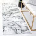SAFAVIEH Craft Collection Runner Rug - 2'3" x 6', Grey & Green, Modern Abstract Design, Non-Shedding & Easy Care, Ideal for High Traffic Areas in Living Room, Bedroom (CFT877Y)