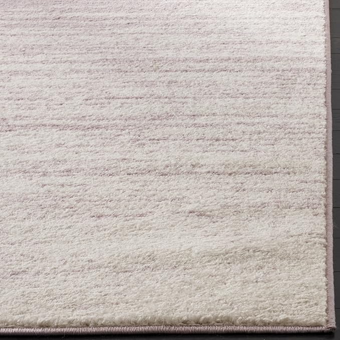 SAFAVIEH Adirondack Collection Area Rug - 8' Square, Cream & Purple, Modern Ombre Design, Non Shedding & Easy to Clean, Ideal for Living Room, Bedroom, Office, Dining Space (ADR113L)