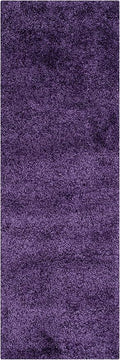 SAFAVIEH Milan Shag Collection Runner Rug - 2' x 22', Purple, Solid Design, Non-Shedding & Easy Care, 2-inch Thick Ideal for High Traffic Areas in Living Room, Bedroom (SG180-7373)