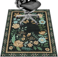 Office Chair Mat for Hardwood Floor&Tile Floor,36"x48" Heavy Duty Desk Chair Mat for Hard Floors,Under Desk Rug for Rolling Computer Chair,Anti Slip,Low Pile Carpet Floor-Square Frame Colorful Flowers