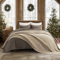 EVERGRACEHOME Chunky Chenille Knit Throw Blanket for Couch, Soft Luxurious Oversized Queen Moss Stitch Blanket for Bed, Large Cozy Farmhouse Knitted Throw for Sofa, Sand Dune, 90" x 90"