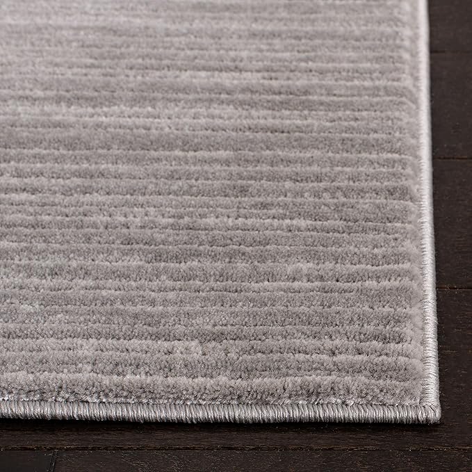 SAFAVIEH Vision Collection Runner Rug - 2'2" x 22', Silver, Modern Ombre Design, Non-Shedding & Easy to Clean, Ideal for Foyer, Hallway, Bedroom (VSN606G)