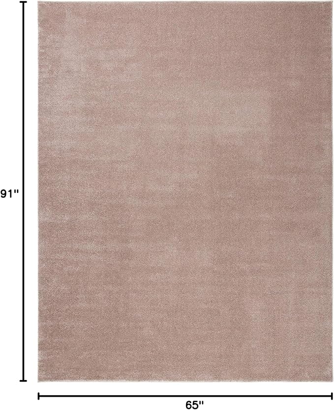 SAFAVIEH Plain and Solid Collection Area Rug - 5'5" x 7'7", Taupe, Non-Shedding & Easy Care, Ideal for High Traffic Areas in Living Room, Bedroom (PNS320-4429)