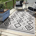 Keen Home Design Outdoor Rug - 8x10 Washable Indoor/Outdoor Rug for Patio, Balcony, Kitchen, Garden, Beach, Deck and Porch. Size: 7'9" x 10'2"