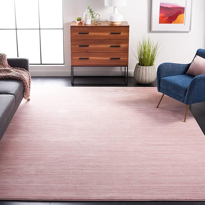 SAFAVIEH Area Rug 9x12 - Vision Collection - Large - Pink, Modern Ombre Design, Non-Shedding & Easy to Clean, Ideal for Living Room, Bedroom, Dining Space (VSN606U)