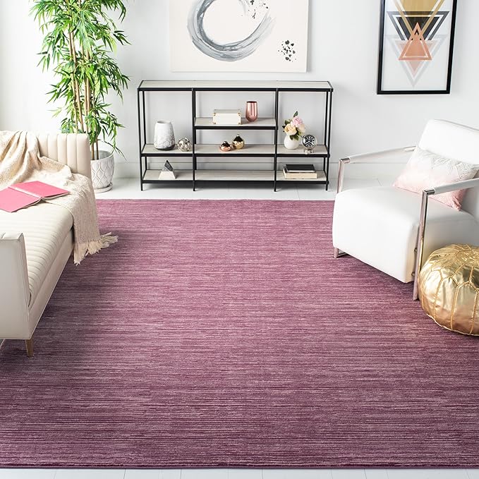 SAFAVIEH Area Rug 10x14 - Vision Collection - Large - Grape Purple, Modern Ombre Design, Non-Shedding & Easy to Clean, Ideal for Living Room, Bedroom, Dining Space (VSN606A)