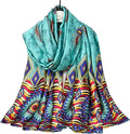 Fashion Scarves Scarf 100% Silk Feeling Scarf Silk Like Scarves Long Lightweight Sunscreen Shawls for Women