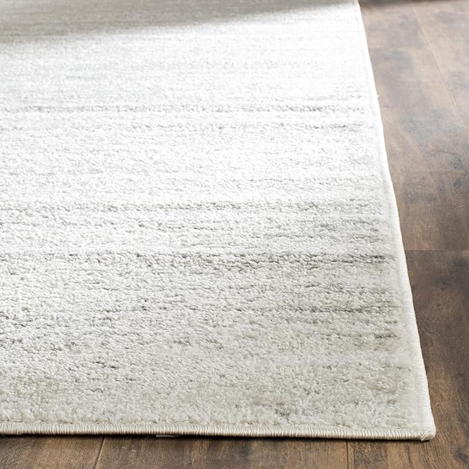 SAFAVIEH Area Rug 12x18 - Adirondack Collection - Large - Ivory & Silver, Modern Ombre Design, Non Shedding & Easy to Clean, Ideal for Living Room, Bedroom, Office, Dining Space (ADR113B)