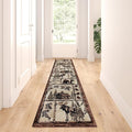 Cabin Style Area Rug Runner 2 Feet 2 Inch X 7 Feet 2 Inch Design L-362