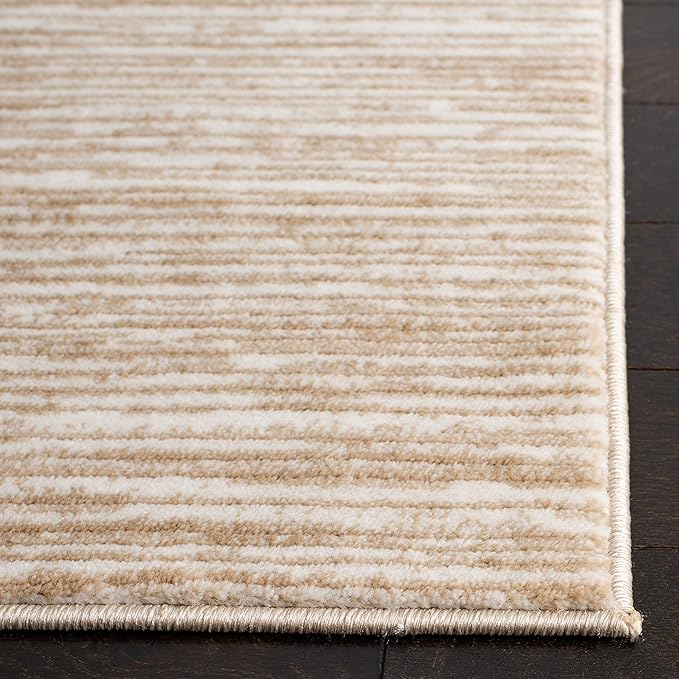 SAFAVIEH Vision Collection Runner Rug - 2'2" x 6', Cream, Modern Ombre Design, Non-Shedding & Easy to Clean, Ideal for Entryway, Foyer, Bedroom (VSN606F)