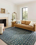 Loloi Rifle Paper Co. Eden Collection EDE-03 Lattice Indigo 2'-0" x 5'-0" Accent Rug feat. CloudPile™