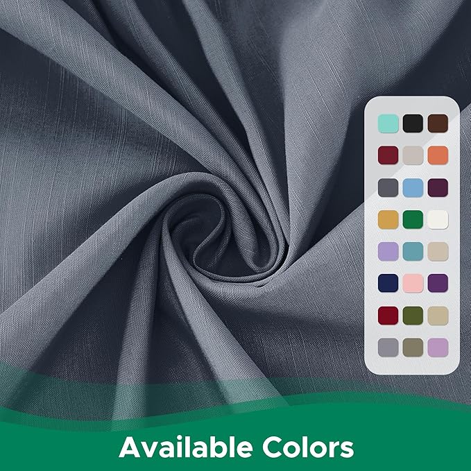 Biscaynebay Wrap Around Bed Skirts for Twin & Twin XL Beds 18" Drop, Dark Grey Adjustable Elastic Dust Ruffles Easy Fit Wrinkle Resistant Silky Luxurious Fabric Machine Washable