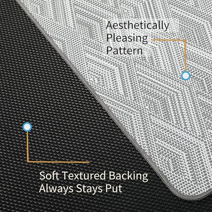 Chair Mat for Hardwood & Tile Floor, 47" x 60" Heavy Duty Office Chair Mat for Rolling Chairs, Anti Slip, Non-Curve, Floor Protector for Home Office