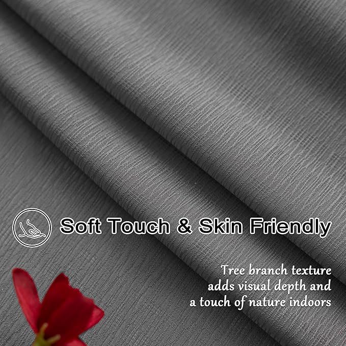 MAIHER Pinch Pleated Grey Sheer Curtains 84 Inch Length for Bedroom Soft Touch Light Filtering Lightweight Pleated Drapes with Adjustable Hooks (No Rings), Grey, 42" W x 84" L, 2 Panels