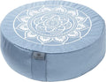 Florensi Meditation Cushion - Comfortable Floor Pillow - Traditional Tibetan Meditation Pillow with Beautiful Velvet Cover - Large Floor Cushion Seating for Adults - Premium Yoga Buckwheat Bolster