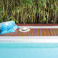 Fab Habitat Outdoor Rug - Waterproof, Fade Resistant, Crease-Free - Premium Recycled Plastic - Striped - Porch, Deck, Balcony, Mudroom, Laundry Room, Patio - Cancun - Multicolor - 3 x 5 ft