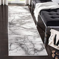 SAFAVIEH Craft Collection Runner Rug - 2'3" x 16', Grey & Silver, Modern Abstract Design, Non-Shedding & Easy Care, Ideal for High Traffic Areas in Living Room, Bedroom (CFT877G)